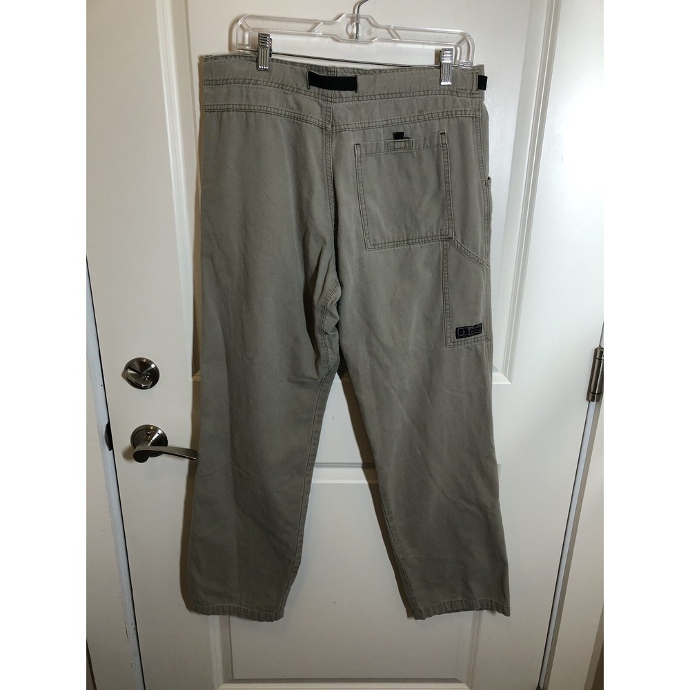 Prana Pants Mens Large Tan Breath Hiking Belted Cargo Utility Outdoors Work - Picture 4 of 9
